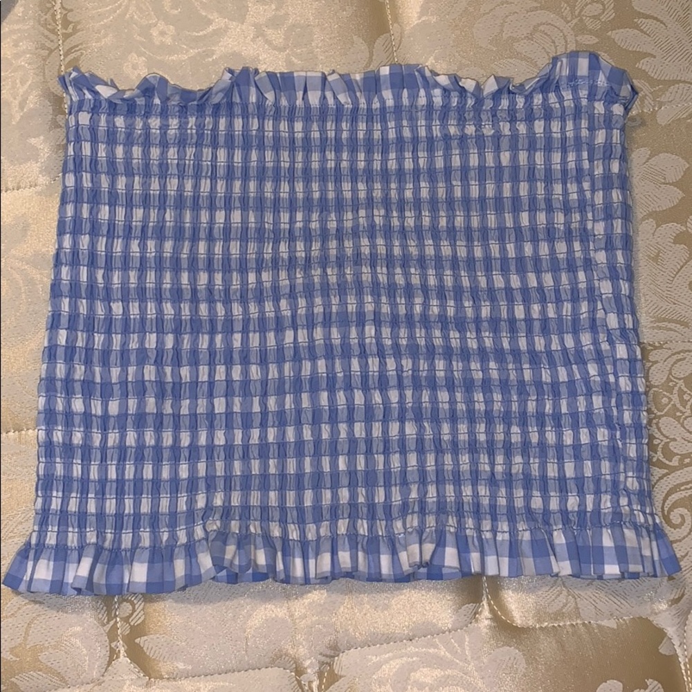 Plaid tube top